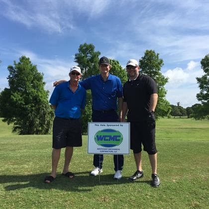 Westcoast Mechanical Contractors team at a community golf event
